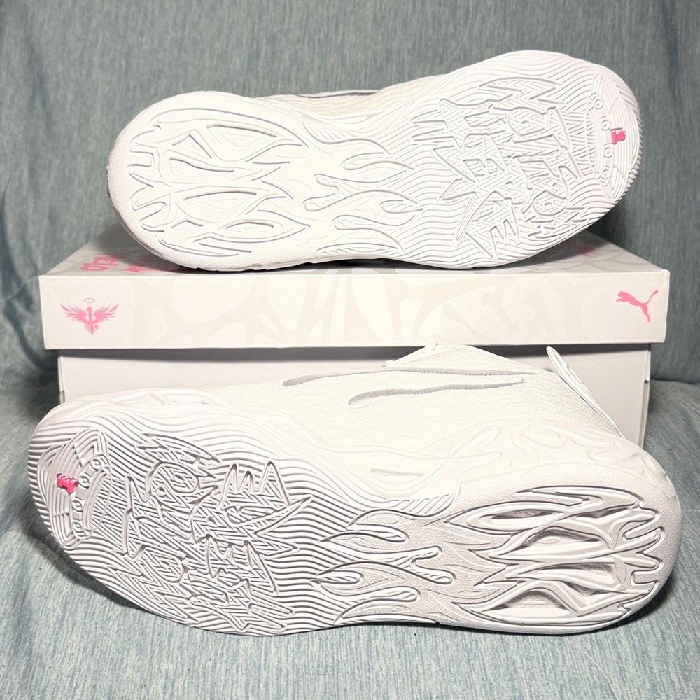 Puma LaMelo Ball MB.04 Lo basketball sneakers in the "Ice White" 10.5 - Picture 14 of 17